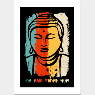 Buddha Om Mani Padme Hum Posters and Art